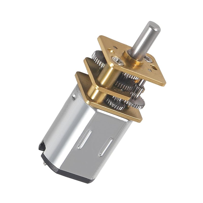 DORHEA 4Pcs DC 6V 60RPM Gear Motor Full Metal Geared Mini Micro Gear with Gearwheel 60RPM N20 Speed Reduction Motor for DIY RC Toys Robort Smart Car Motor - Image 2